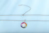 ANSTER Jewelry Princess Lab Grown Rainbow Queen PT950 Platinum Necklace