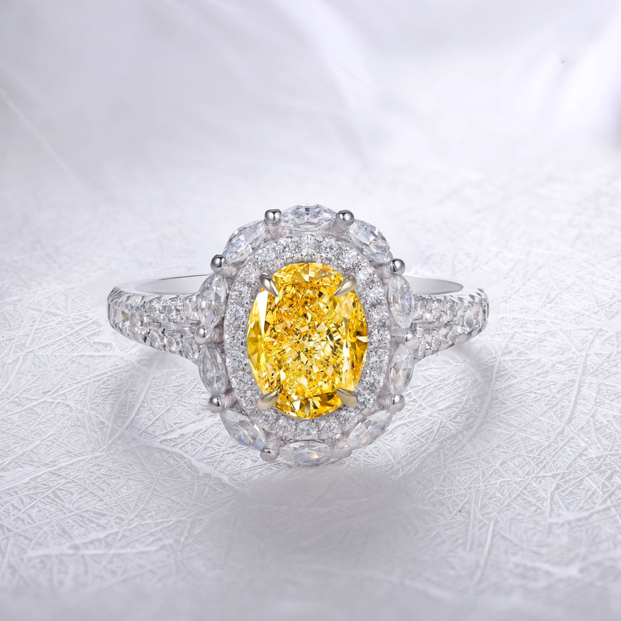 ANSTER Platinum Jewelry PT950 Ring 1.01ct VS2 CVD Lab Grown Diamond Ring with IGI