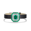 ANSTER JEWELRY 4.4 CTW Asscher Lab Grown Emerald 18K Gold Bracelet