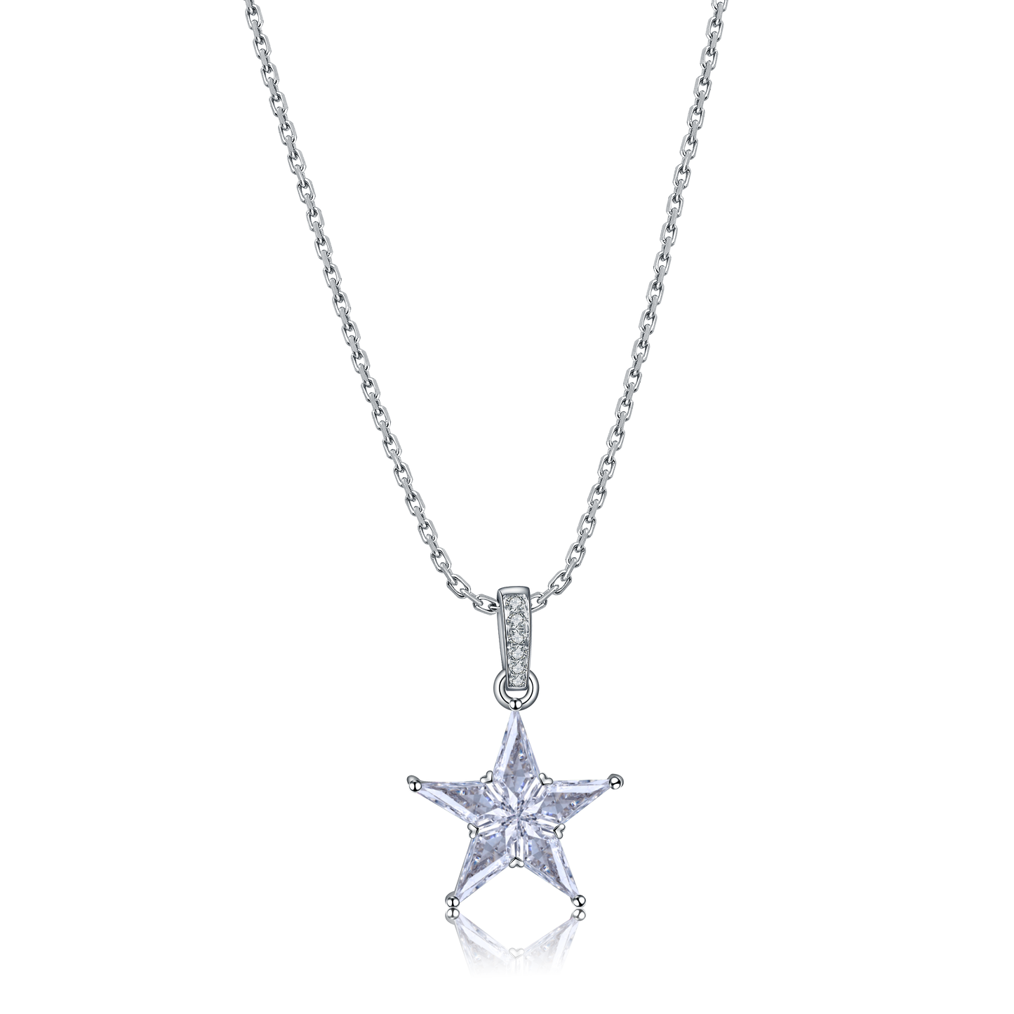 ANSTER Jewelry Custom PT950 Platinum Natural Star Series Gemstone Necklace