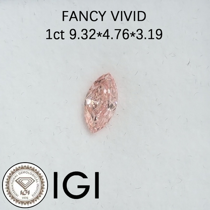 ANSTER Wholesales Price 1ct Lab Grown Pink Diamonds with IGI for Jewelry making