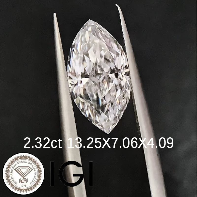ANSTER Wholesales Price 7ct Marquise cut Lab Grown Diamonds with IGI for Jewelry making