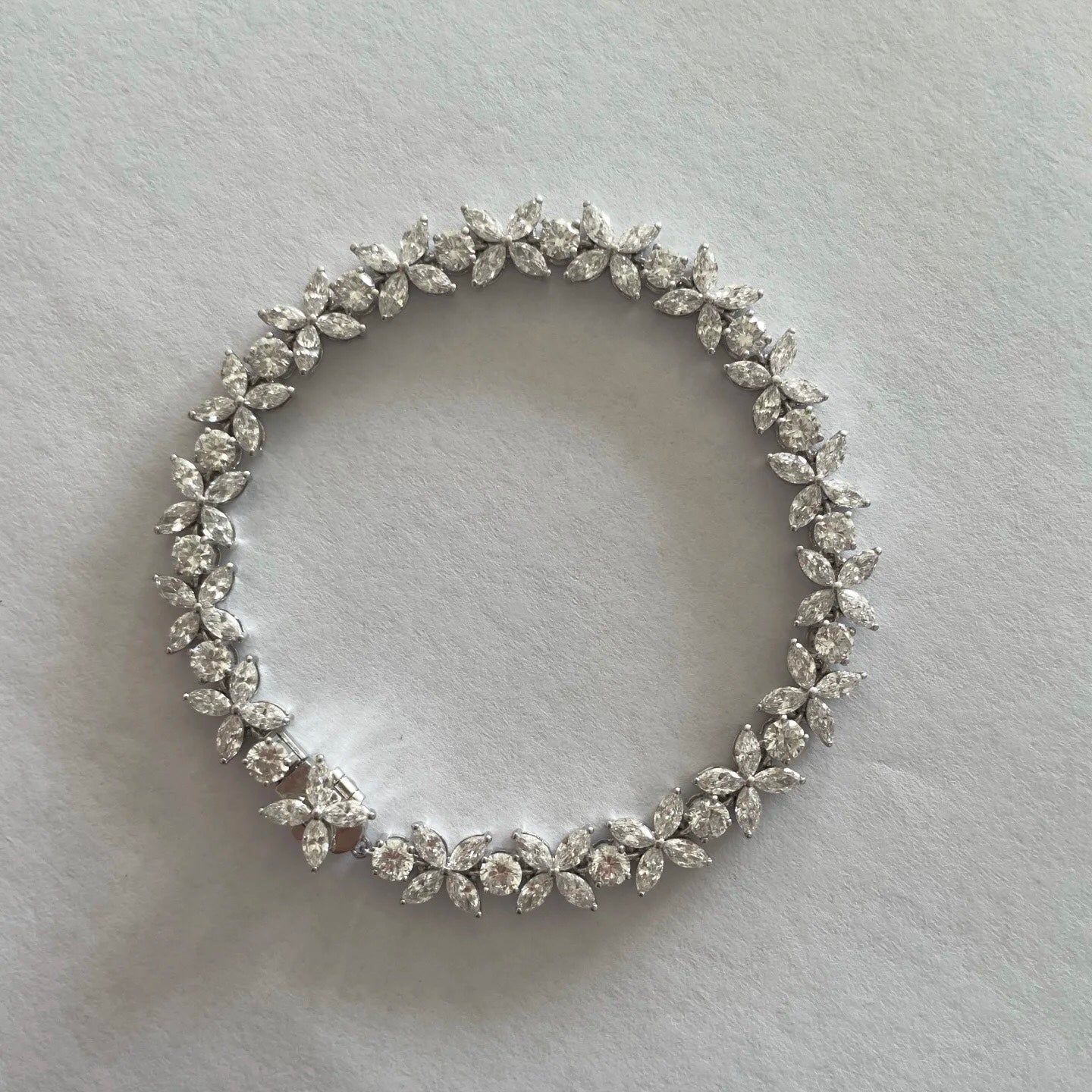 ANSTER Wholesales Price Melee Lab Grown Diamonds Bracelet Tennis Chain with IGI