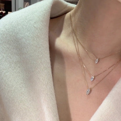 ANSTER Wholesales Price Marquise cut Lab Grown Diamonds Pendant Necklace with IGI