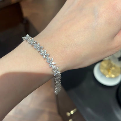 ANSTER Wholesales Price Melee Lab Grown Diamonds Bracelet Tennis Chain with IGI