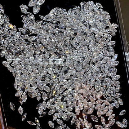 ANSTER Wholesales Price Marquise cut Lab Grown Diamonds Pendant Necklace with IGI