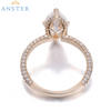 ANSTER Wholesales Price IGI Marquise Cut Lab Grown Diamond Engagement Ring 18K Gold Ring