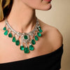 ANSTER Custom Sotheby's Hign Jewelry White Gold Lab Grown Emerald Necklace with GRC