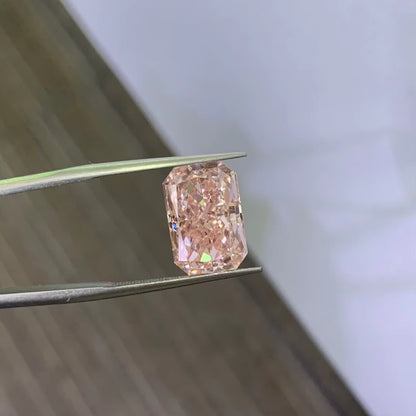 ANSTER Platinum Jewelry PT950 Ring 3ct VVS2 CVD Fancy Lab Grown Diamond Ring with IGI
