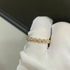 ANSTER Bezel Setting Wholesales Price Melee Round cut Lab Grown Diamond Half Eternity Ring with IGI