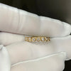 ANSTER Bezel Setting Wholesales Price Melee Round cut Lab Grown Diamond Half Eternity Ring with IGI