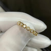 ANSTER Bezel Setting Wholesales Price Melee Round cut Lab Grown Diamond Half Eternity Ring with IGI