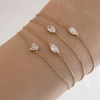 ANSTER Wholesales Price 0.3ct Fancy Shape Lab Grown Diamonds Bracelet Chain with IGI