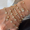 ANSTER Wholesales Price Bezel setting 4mm Lab Grown Diamonds Tennis Bracelet with IGI
