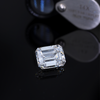 ANSTER 18K Gold Jewelry 1ct VS2 VVS1 Emerald Cut Lab Grown Diamond Men Ring with IGI