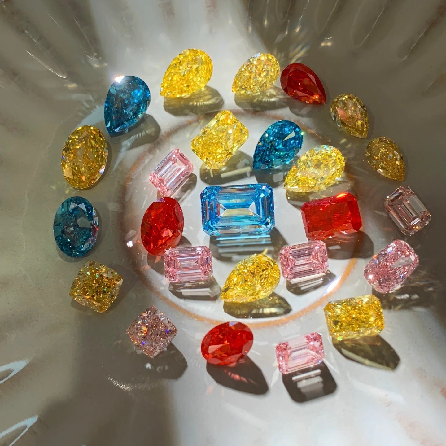 ANSTER Wholesales Price 1ct Lab Grown Pink Diamonds with IGI for Jewelry making