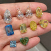 ANSTER Custom Wholesales Price Perfume Bottle Pendant Lab Grown Yellow Diamond Pendant Necklace with IGI