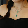 ANSTER Jewelry Custom Cross White Gold Jewelry Lab Grown Emerald Pendant Necklace with GRC