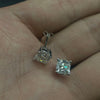 ANSTER Wholesales Price 1ct Cushion cut Lab Grown Diamonds Stud Gold Earrings with IGI