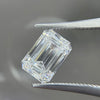 ANSTER Wholesales Price 18K White Gold Ring 5ct Emerald cut Lab Grown Diamond Ring with IGI