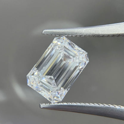 ANSTER Wholesales Price 18K White Gold Ring 5ct Emerald cut Lab Grown Diamond Ring with IGI