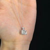 ANSTER Custom Wholesales Price Perfume Bottle Pendant White Gold Lab Grown Diamond Necklace with IGI
