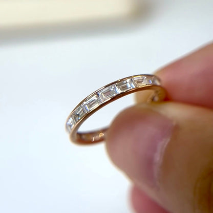 ANSTER Wholesales Price 0.2ct Lab Grown Diamond Eternity Ring with IGI 18K Gold Ring