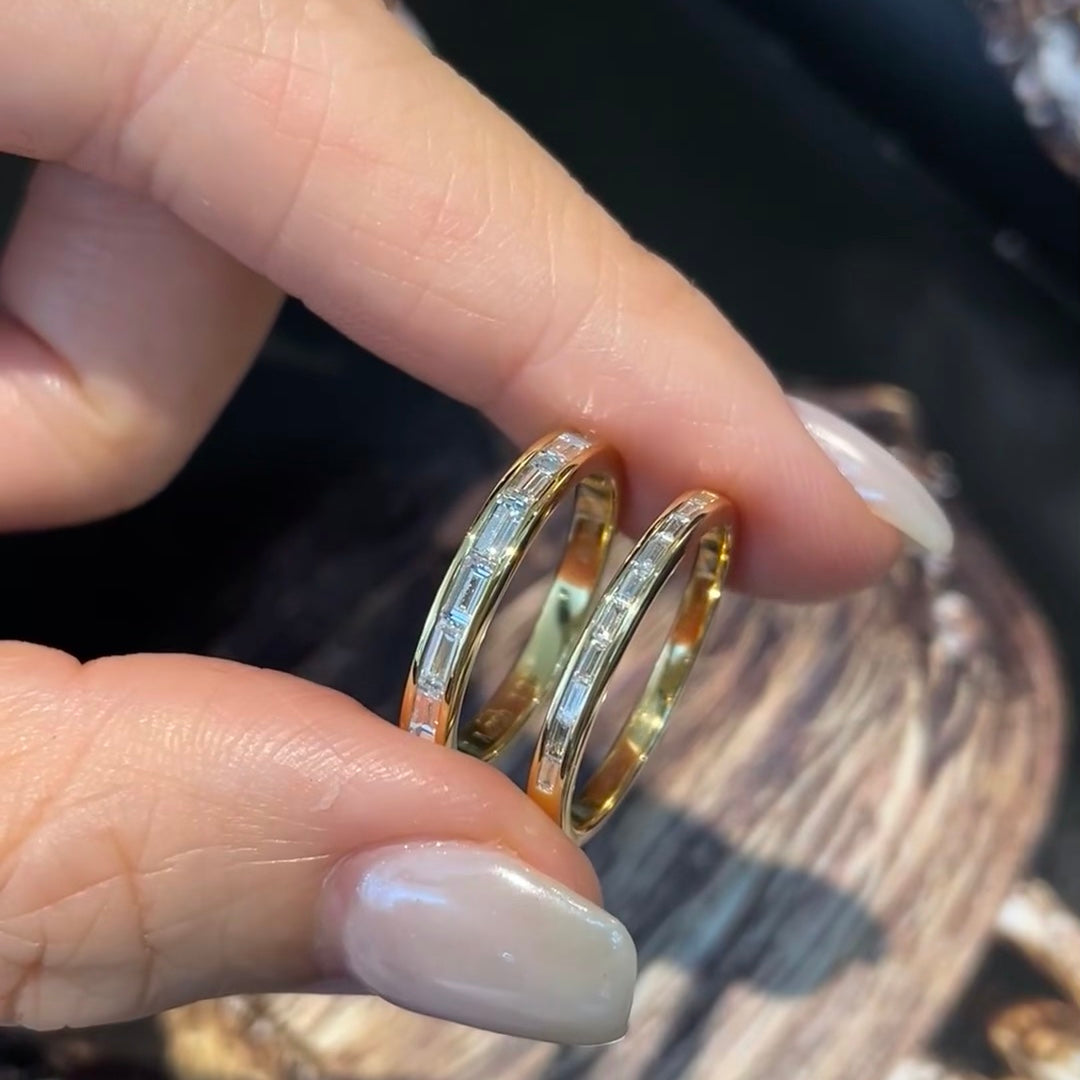 ANSTER Wholesales Price 0.2ct Lab Grown Diamond Eternity Ring with IGI 18K Gold Ring