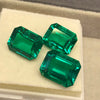 ANSTER Wholesales Price 10ct Lab Grown Emerald Ring with GRC 18K White Gold Ring
