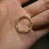ANSTER Jewelry Anel de diamante ético feito à mão em ouro 18K com lapidação pera cultivado em laboratório 