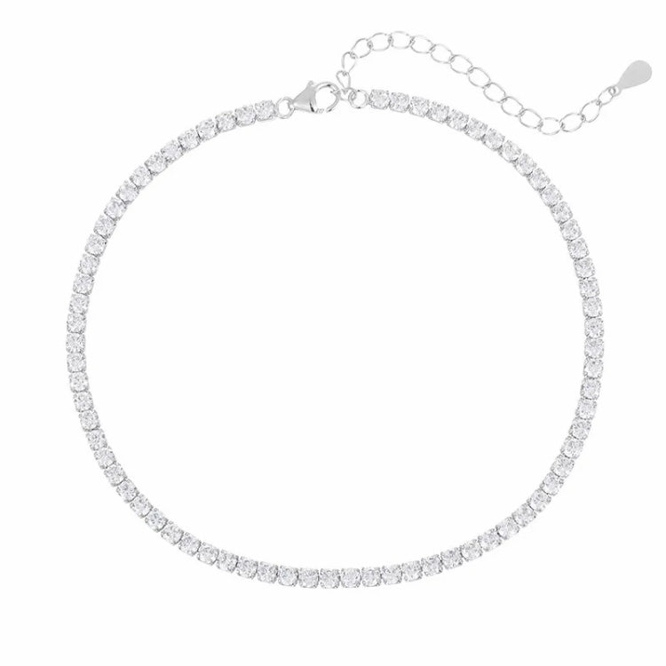 ANSTER Wholesales Price 2.5mm Lab Grown Diamonds Ankle Chain with IGI