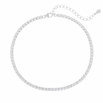 ANSTER Wholesales Price 2.5mm Lab Grown Diamonds Ankle Chain with IGI