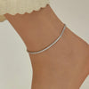 ANSTER Wholesales Price 2.5mm Lab Grown Diamonds Ankle Chain with IGI