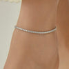 ANSTER Wholesales Price 2.5mm Lab Grown Diamonds Ankle Chain with IGI