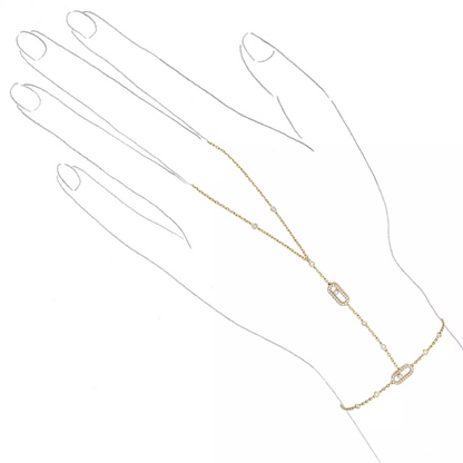 ANSTER Wholesales Price Lab Grown Diamonds Hand Chain Bracelet with IGI