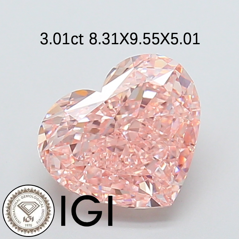 ANSTER Wholesales Price Heart cut Lab Grown Loose Diamonds with IGI for White Gold Rings