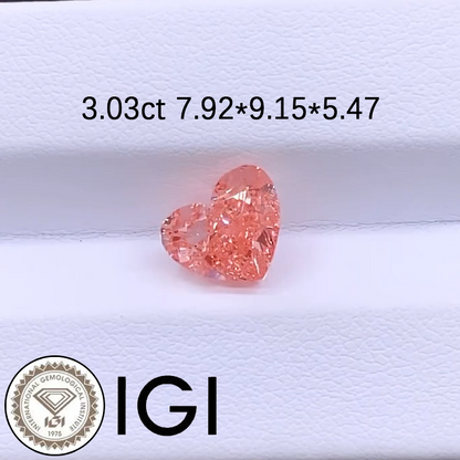 ANSTER Wholesales Price Heart cut Lab Grown Loose Diamonds with IGI for White Gold Rings
