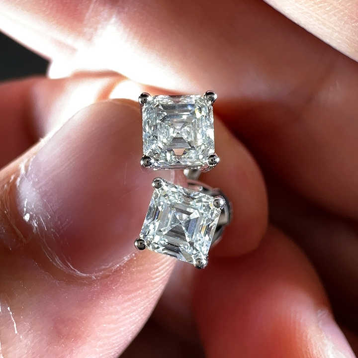 ANSTER Jewelry Customize Lab Grown Diamond PT950 platinum Earrings