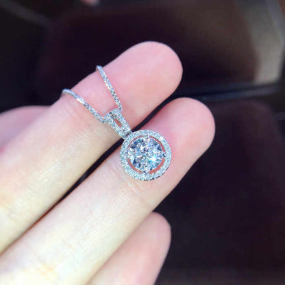 ANSTER Jewelry Custom Platinum PT950 Lab Grown Diamond Necklace