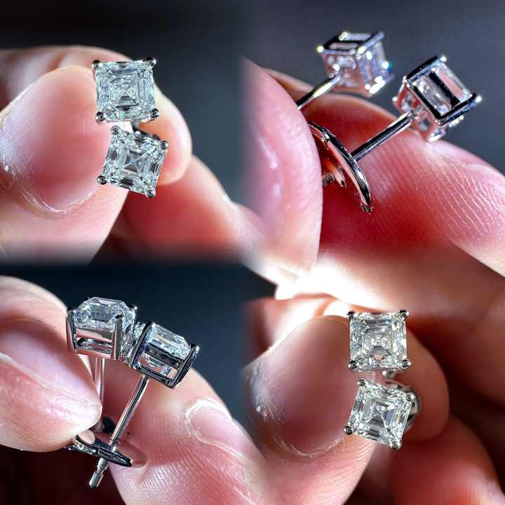 ANSTER Jewelry Customize Lab Grown Diamond PT950 platinum Earrings