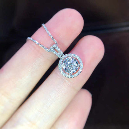 ANSTER Jewelry Custom Platinum PT950 Lab Grown Diamond Necklace