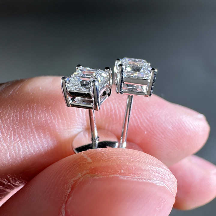 ANSTER Jewelry Customize Lab Grown Diamond PT950 platinum Earrings