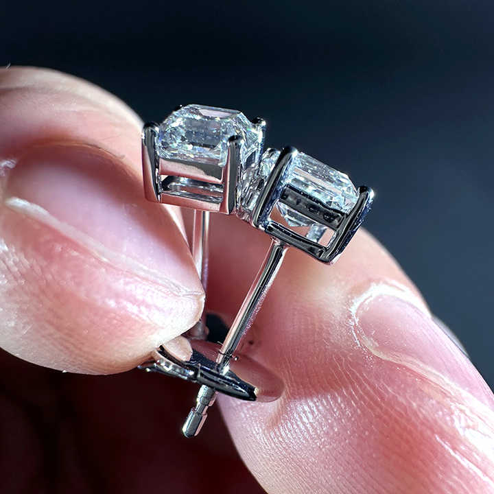 ANSTER Jewelry Customize Lab Grown Diamond PT950 platinum Earrings