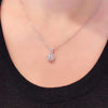 ANSTER Jewelry Custom Platinum PT950 Lab Grown Diamond Necklace