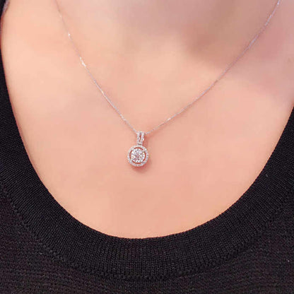 ANSTER Jewelry Custom Platinum PT950 Lab Grown Diamond Necklace