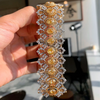 ANSTER Wholesales Price Fancy Yellow Lab Grown Diamonds Bracelet Tennis Chain with IGI