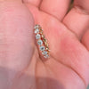 ANSTER Prong Setting Wholesales Price Round cut Lab Grown Diamond Half Eternity Ring with IGI