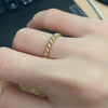 ANSTER Prong Setting Wholesales Price Round cut Lab Grown Diamond Half Eternity Ring with IGI