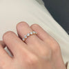 ANSTER Prong Setting Wholesales Price Round cut Lab Grown Diamond Half Eternity Ring with IGI
