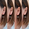 ANSTER Wholesales Price 0.5-1.5ct Bezel Setting Lab Grown Diamonds Stud Earrings with IGI